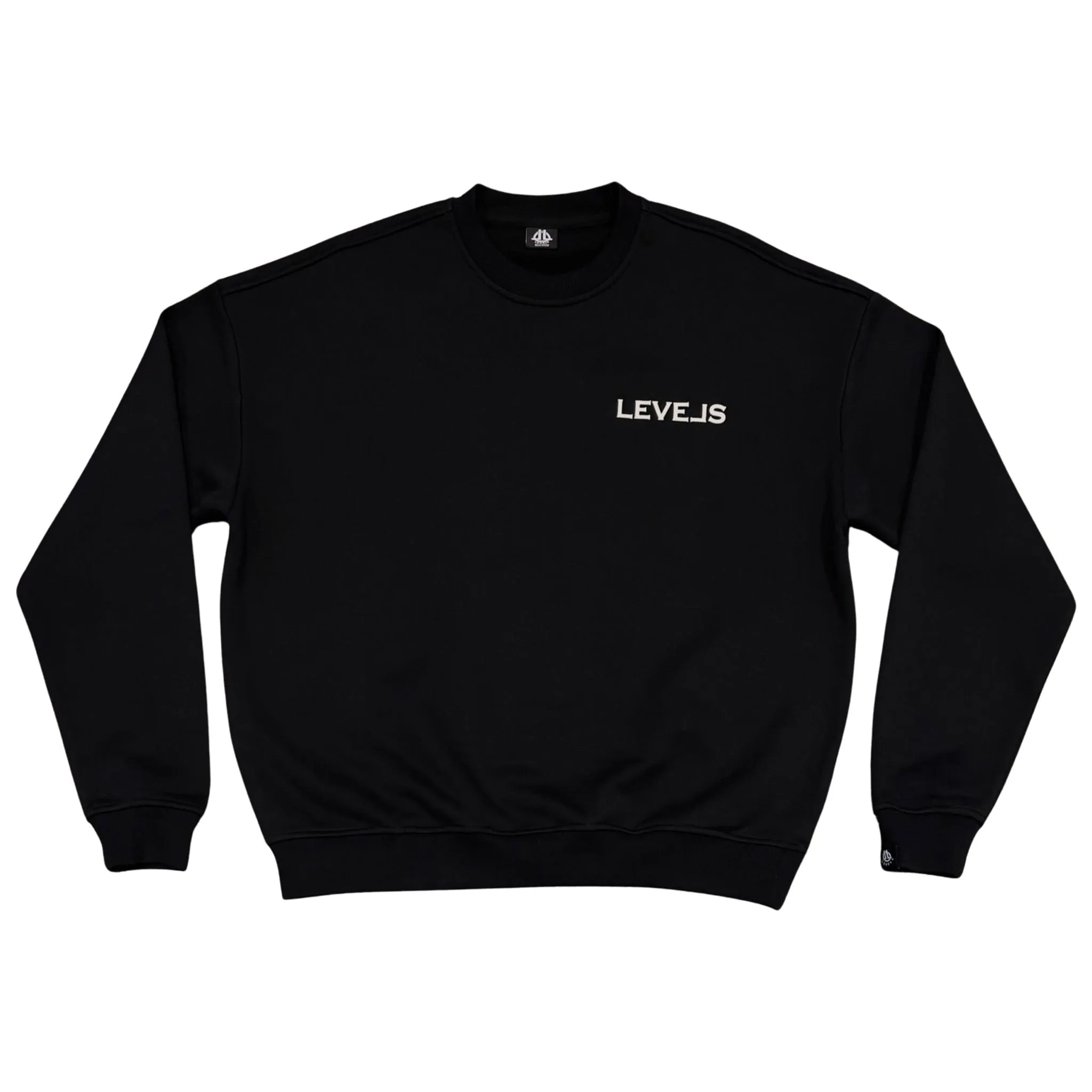 LEVELS OVERSIZED CREWNECK | BLK | WHT
