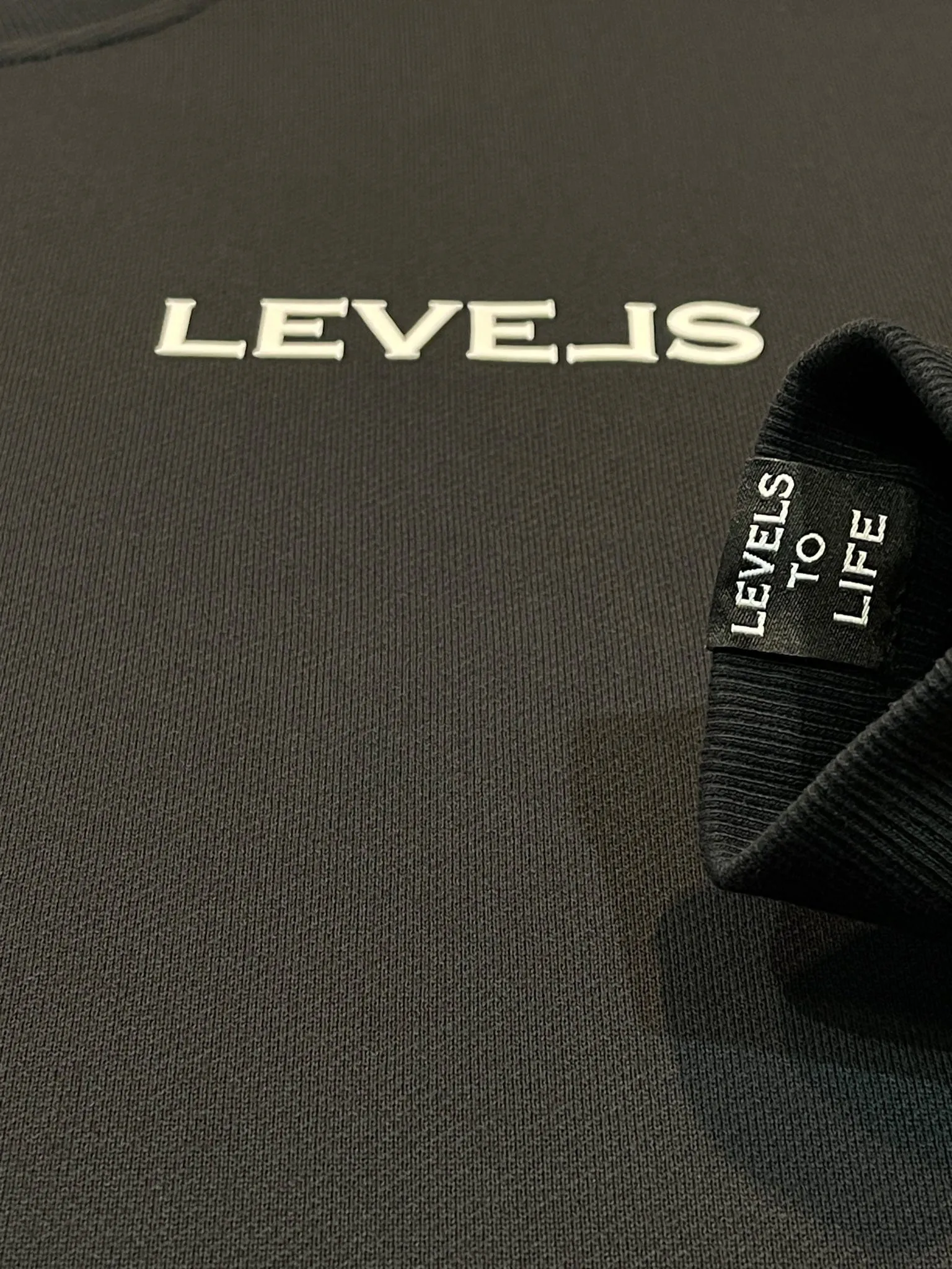LEVELS OVERSIZED CREWNECK | BLK | WHT