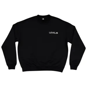 LEVELS OVERSIZED CREWNECK | BLK | WHT