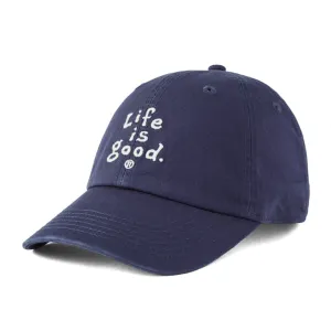 LIG Vintage Wordmark Stacked Chill Cap - Darkest Blue - 130003