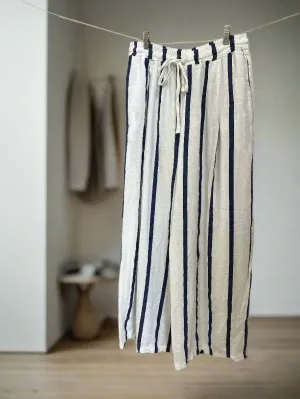 Linen Striped Pants