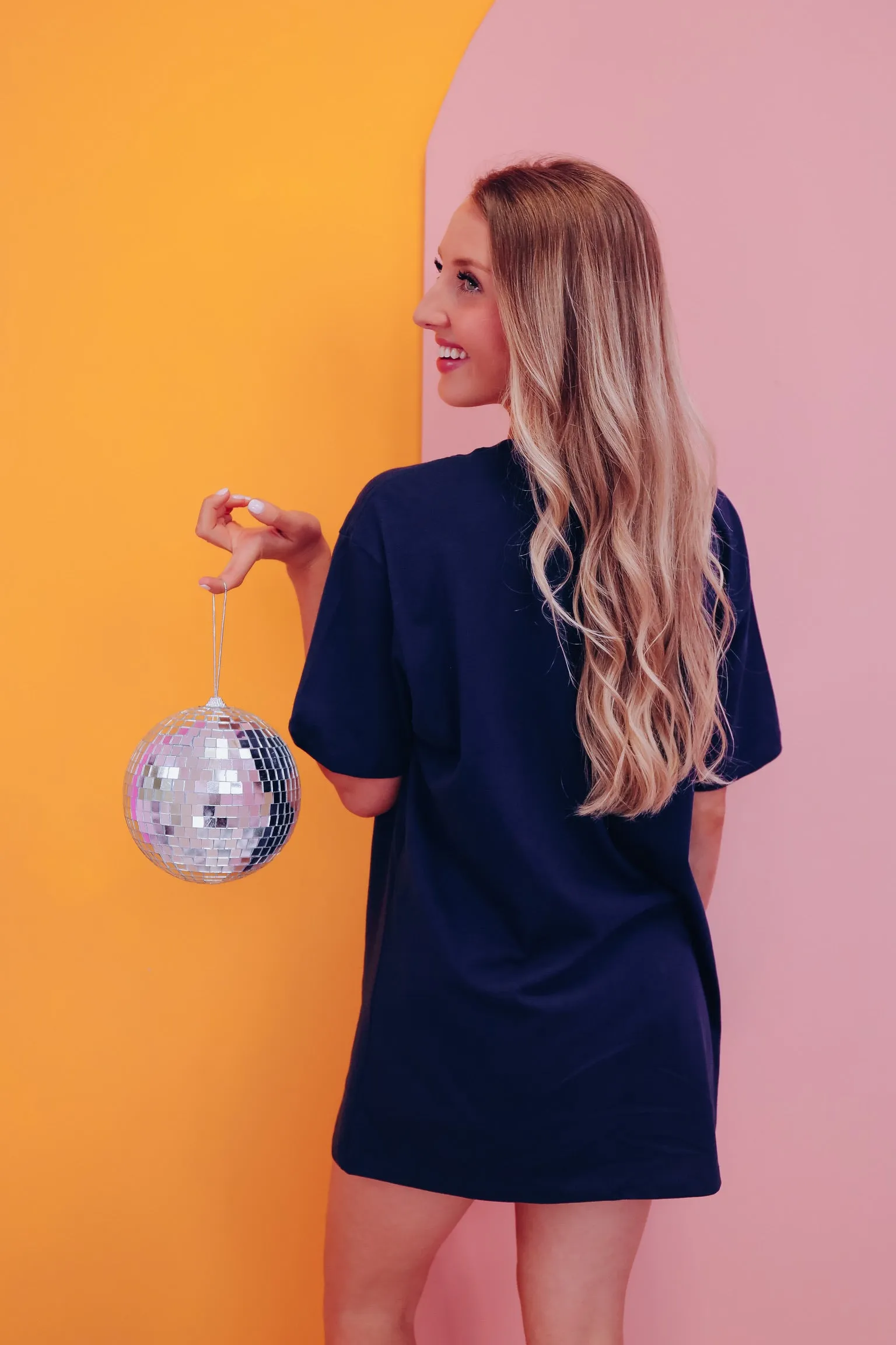 Long Live Cowgirl Graphic Tee - Navy