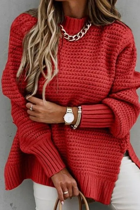 Long-sleeved Streetwear Knitted Sweater