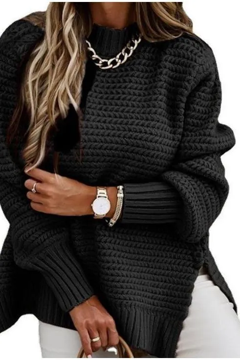 Long-sleeved Streetwear Knitted Sweater