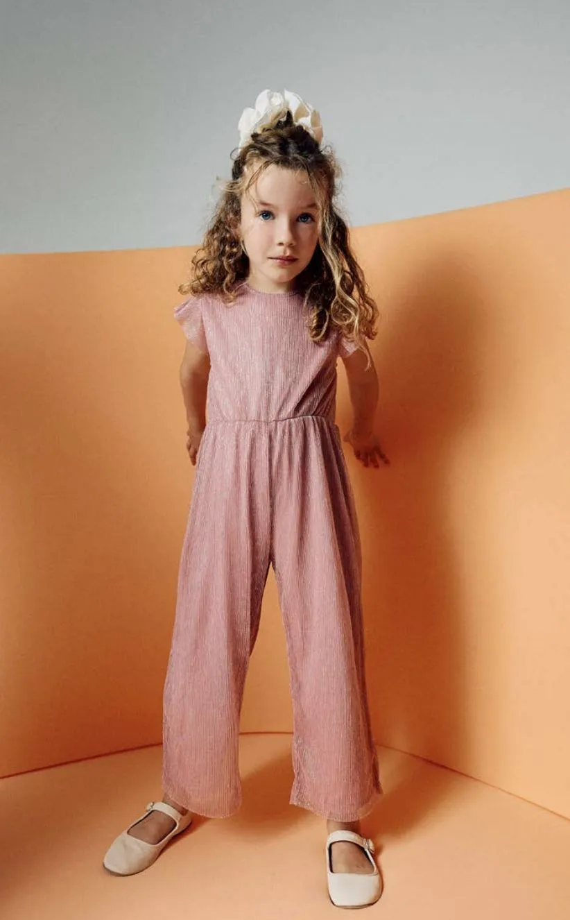 Losan Pink Voile Jumpsuit