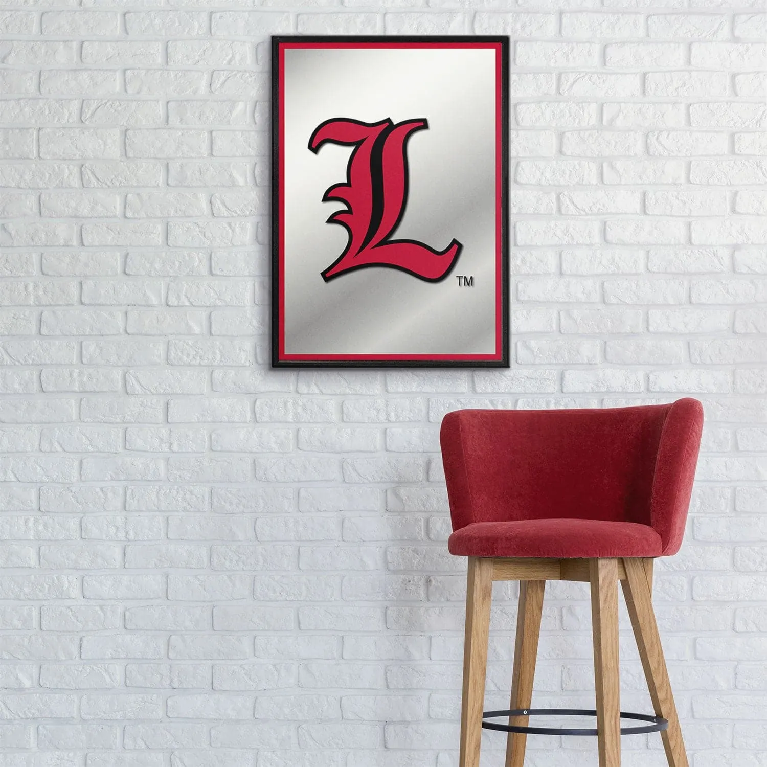 Louisville Cardinals: L - Framed Mirrored Wall Sign