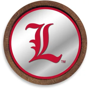 Louisville Cardinals: L - "Faux" Barrel Top Mirrored Wall Sign