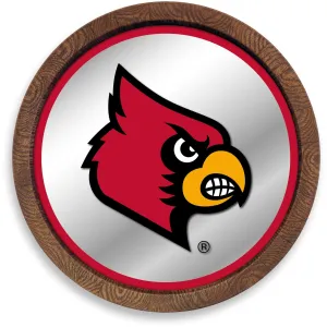 Louisville Cardinals: "Faux" Barrel Top Mirrored Wall Sign