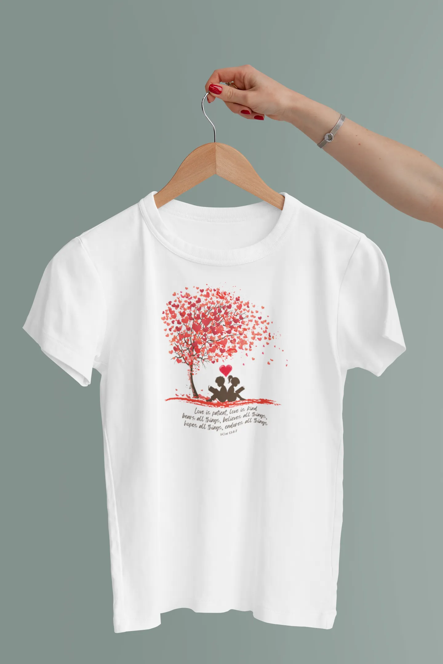 Love is Patience women shirt 1 Cor 13:4