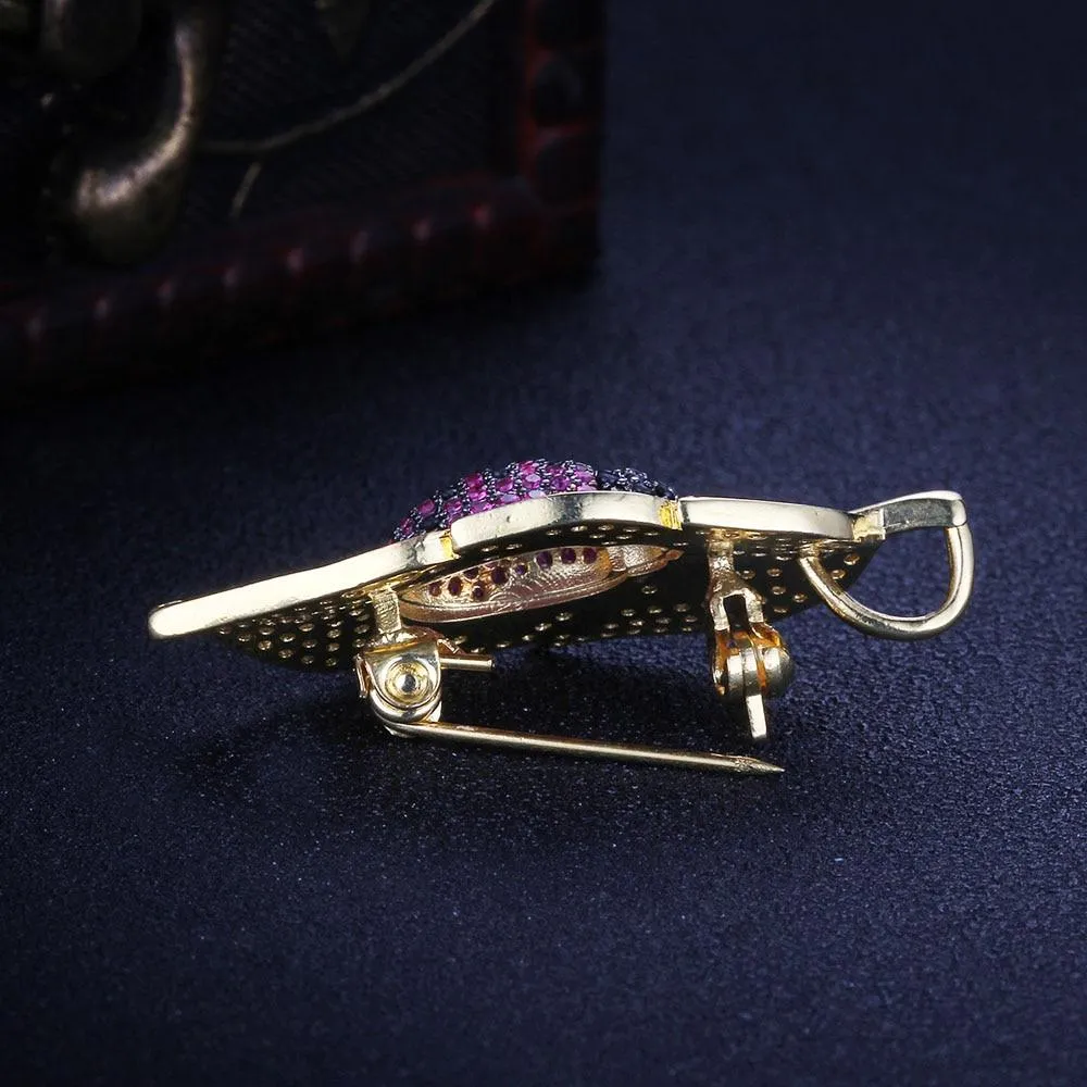 Lovely Ladybug On the Leaves Pendants Necklace Insects for Women Jewelry Fashion Dress Coat Accessory