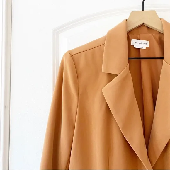 LOVERS   FRIENDS Revolve Diana Oversized Boyfriend Shoulder Pads Blazer 80’s
