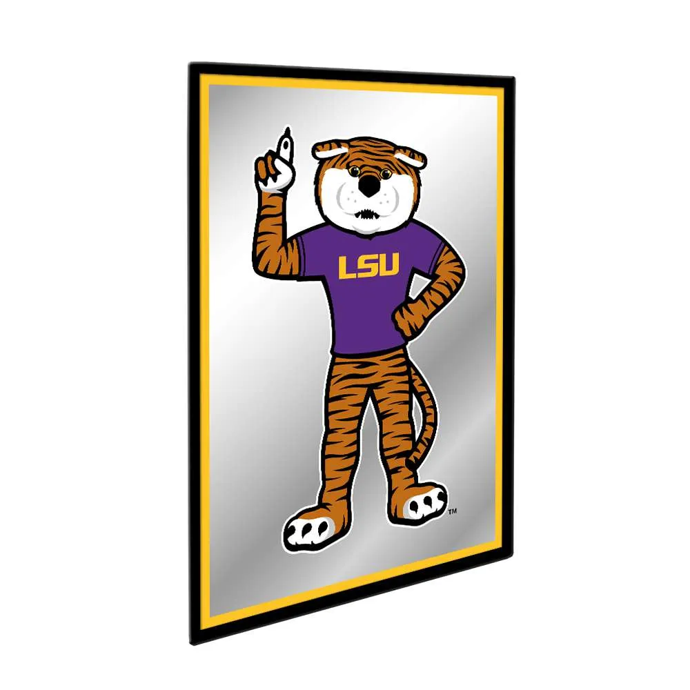 LSU Tigers: Mascot - Framed Mirrored Wall Sign