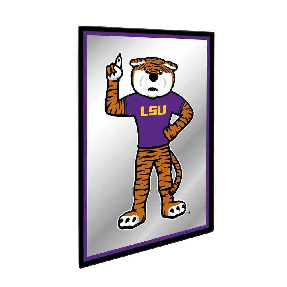 LSU Tigers: Mascot - Framed Mirrored Wall Sign