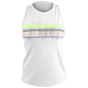 Lucky in Love Women's Electric Toile Between The Lines Tank - White/Navy