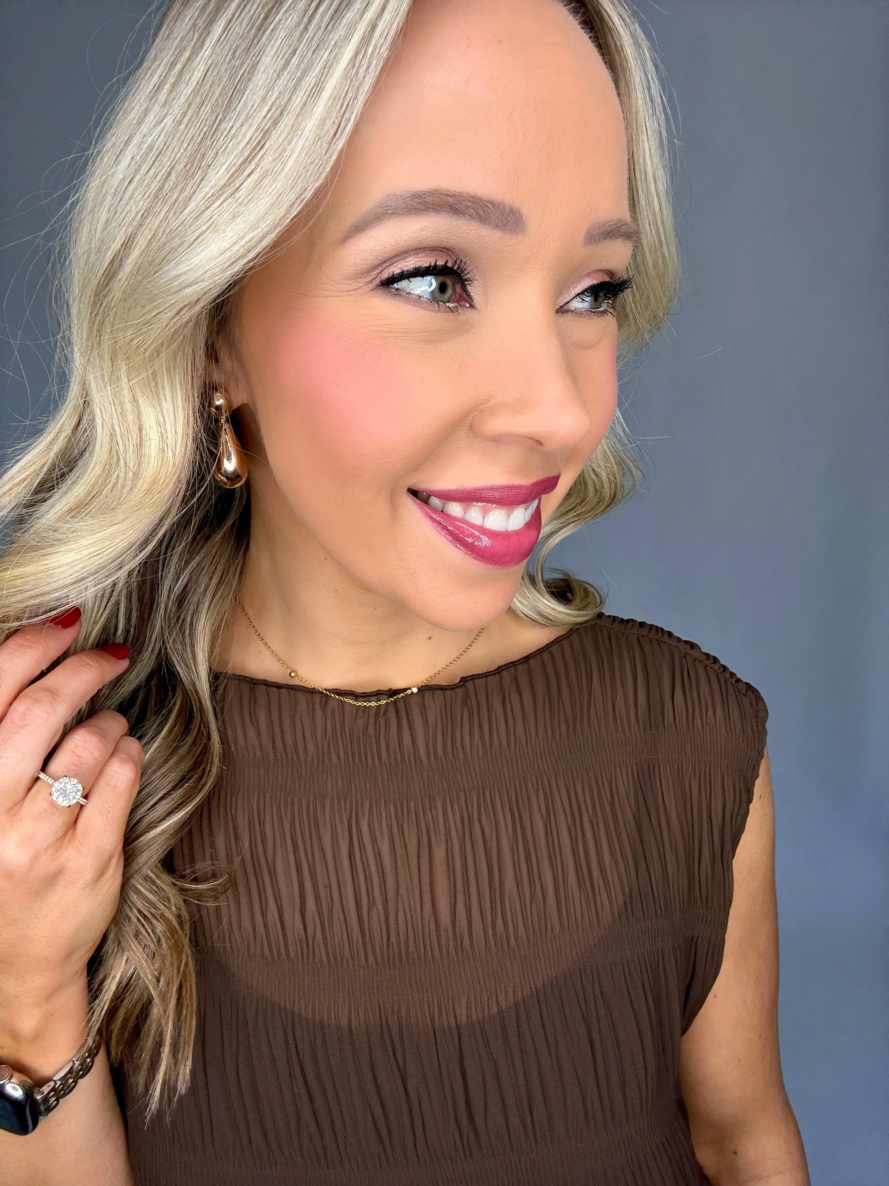 Luxe Layer Duo Top - Brown