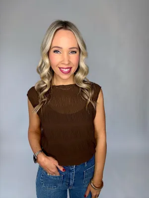 Luxe Layer Duo Top - Brown