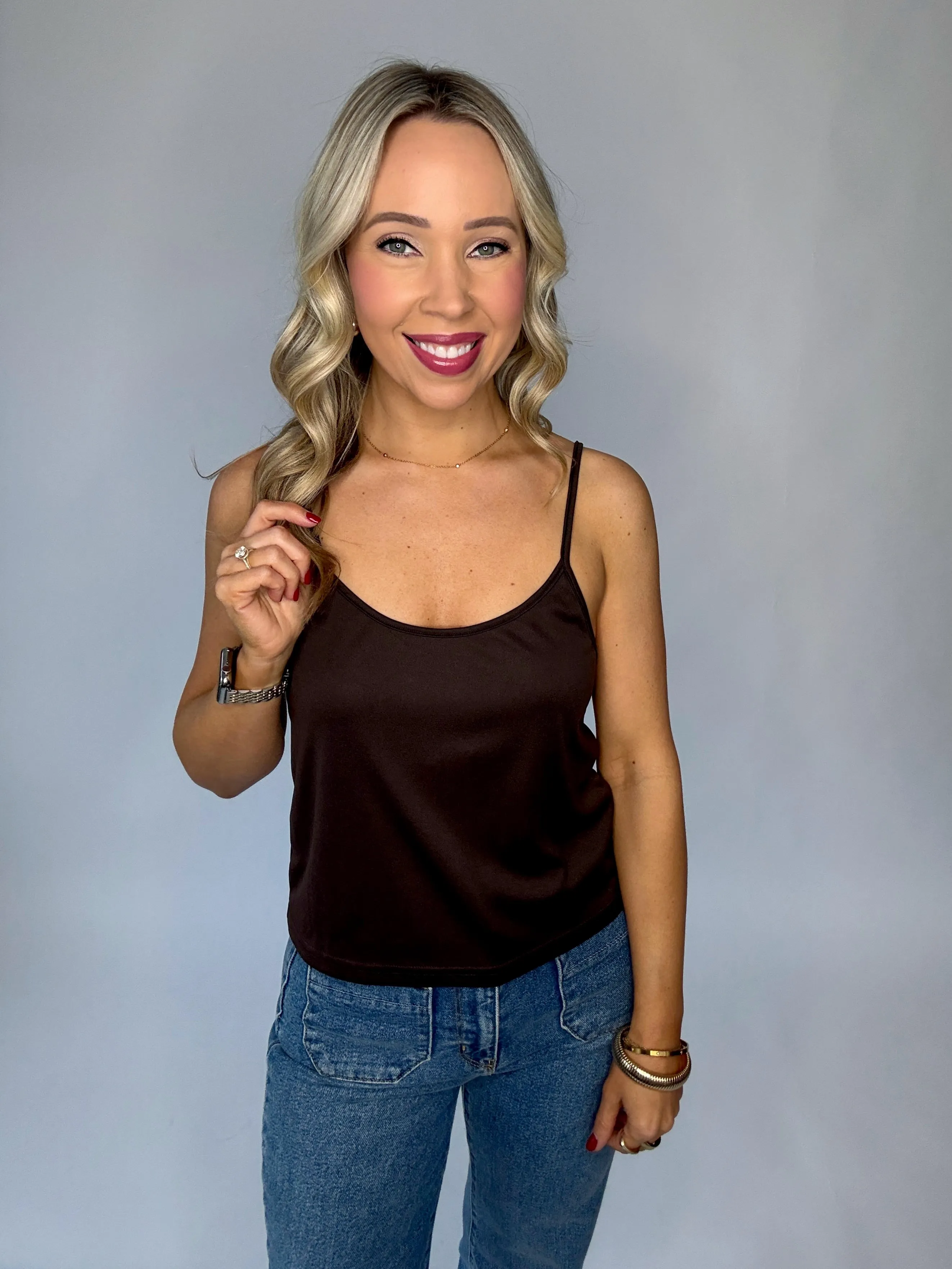 Luxe Layer Duo Top - Brown