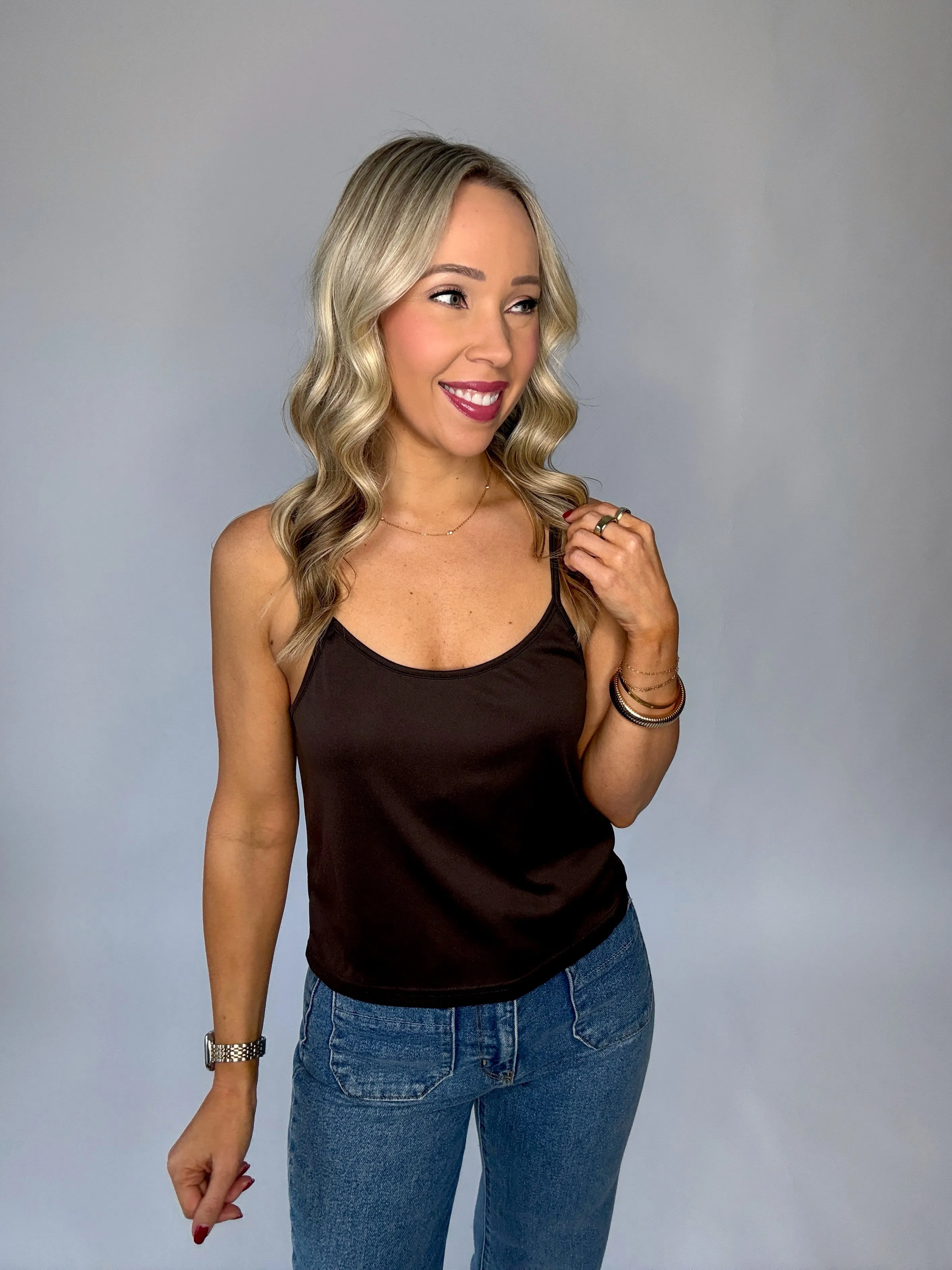 Luxe Layer Duo Top - Brown