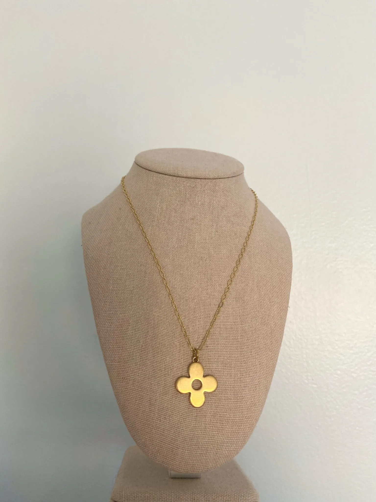 LV Flower Charm Necklace