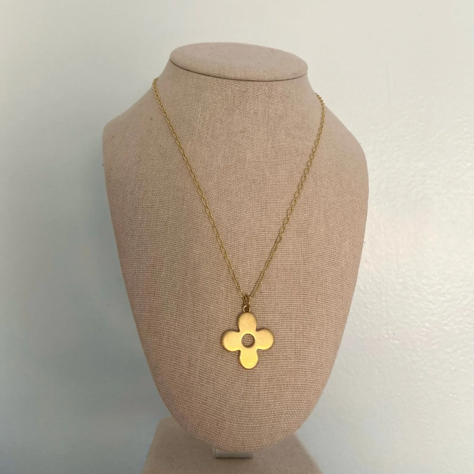 LV Flower Charm Necklace