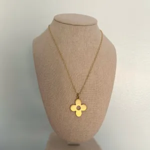 LV Flower Charm Necklace