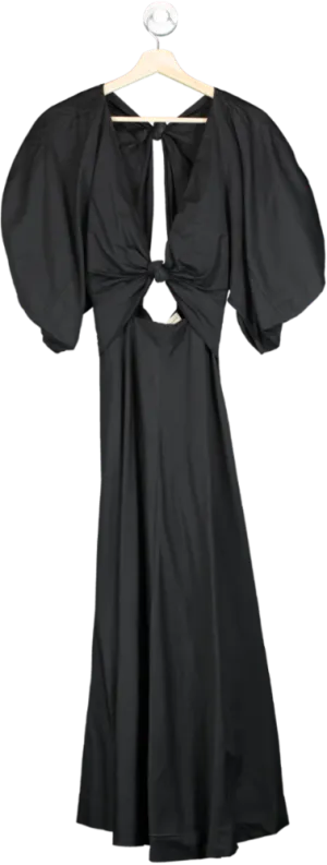 Mara Hoffman Black Organic Cotton Maxi Dress UK XS
