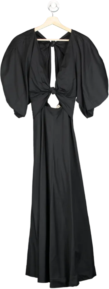 Mara Hoffman Black Organic Cotton Maxi Dress UK XS