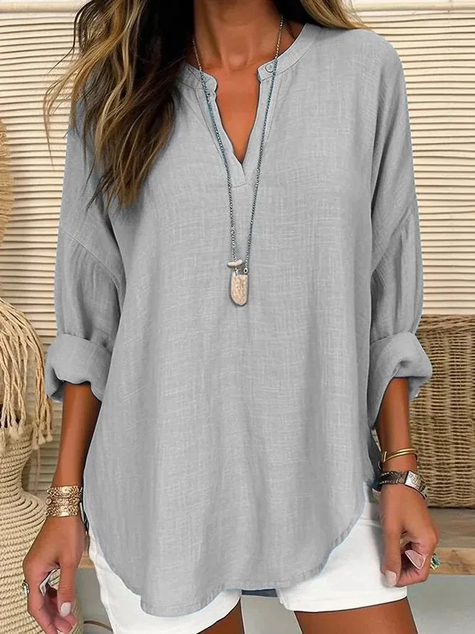 Marjorie | Casual Linen Blouse