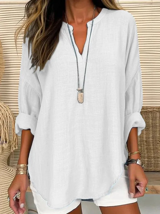Marjorie | Casual Linen Blouse