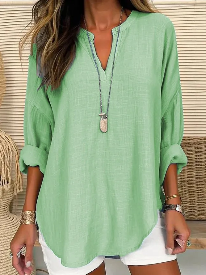 Marjorie | Casual Linen Blouse