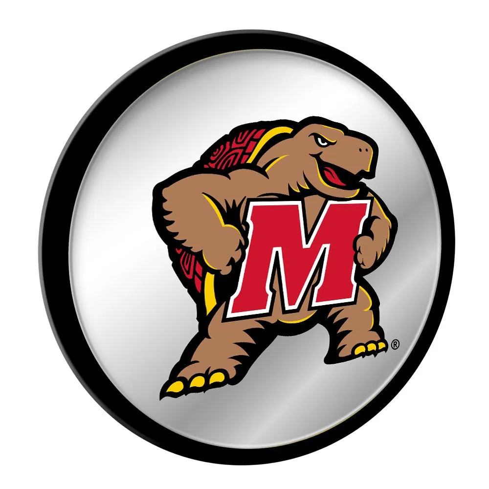 Maryland Terrapins: Mascot - Modern Disc Mirrored Wall Sign