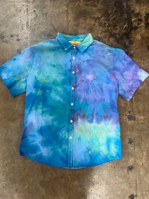 Men’s Button Down in Tropical Sky