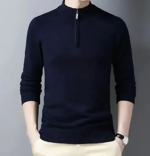Men's Casual Zip Sweater