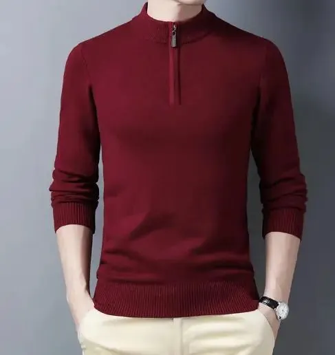 Men's Casual Zip Sweater