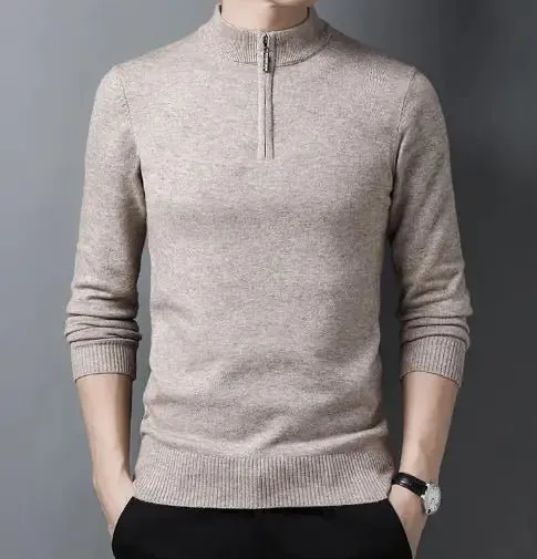 Men's Casual Zip Sweater