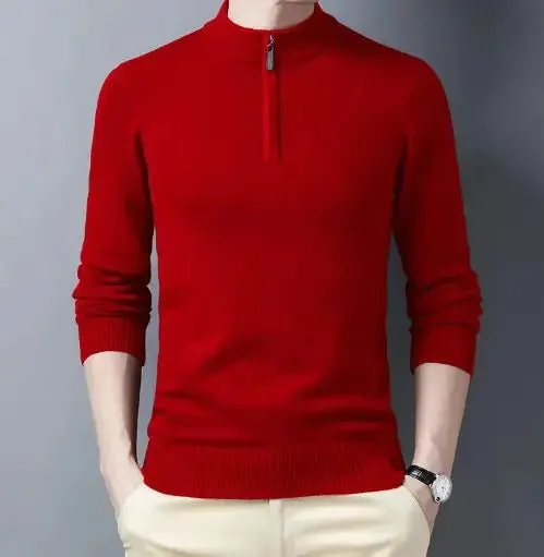 Men's Casual Zip Sweater