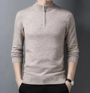Men's Casual Zip Sweater