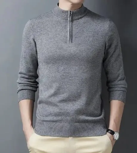 Men's Casual Zip Sweater