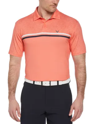 Men's Short Sleeve Engineered Printed Block Polo Shirt