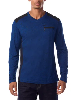 Men's v neck long sleeve t-shirt