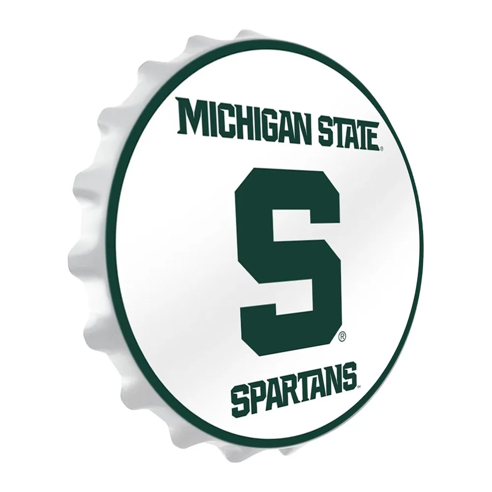 Michigan State Spartans: Block S - Bottle Cap Wall Light