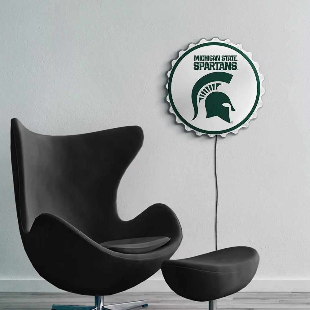 Michigan State Spartans: Bottle Cap Wall Light