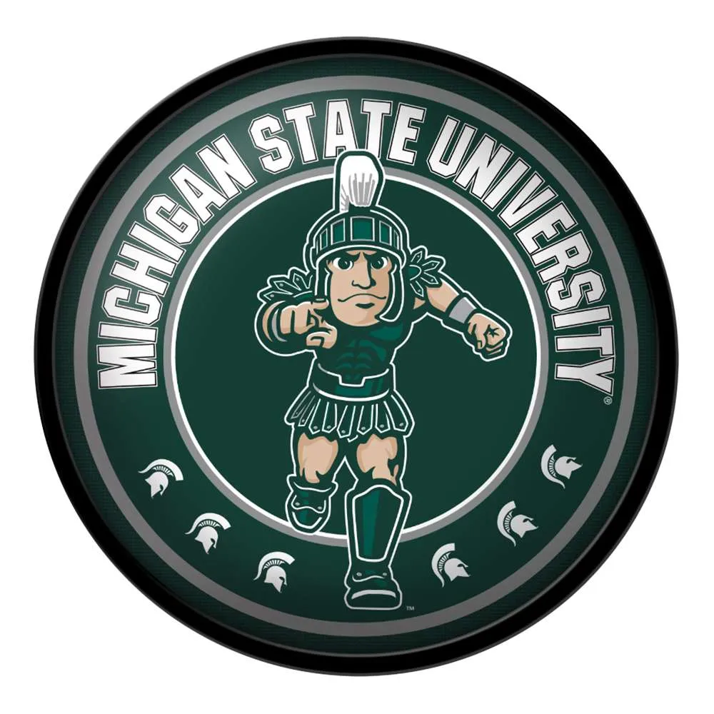 Michigan State Spartans: Sparty - Modern Disc Wall Sign
