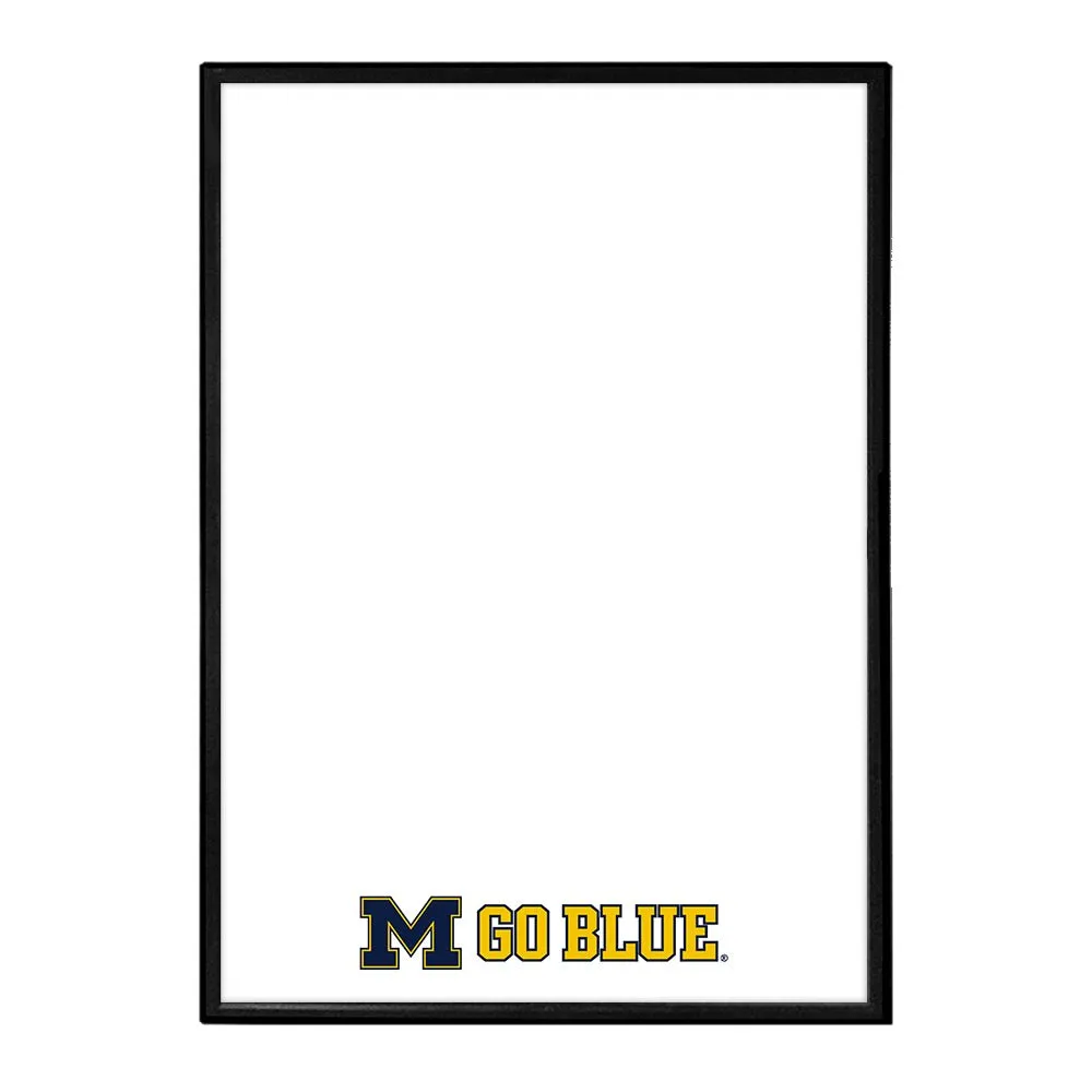 Michigan Wolverines: Go Blue - Framed Dry Erase Board