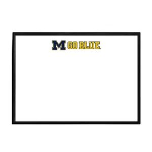 Michigan Wolverines: Go Blue - Framed Dry Erase Board