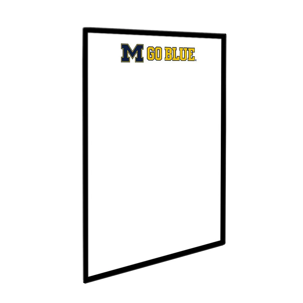 Michigan Wolverines: Go Blue - Framed Dry Erase Board