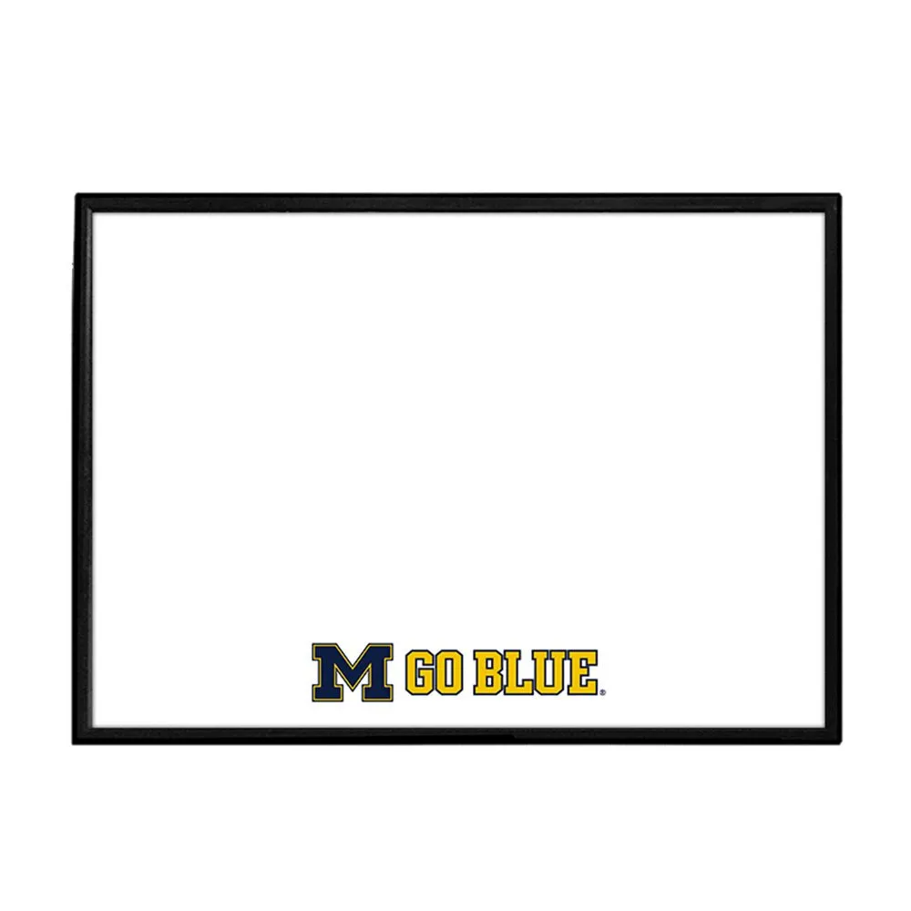 Michigan Wolverines: Go Blue - Framed Dry Erase Board