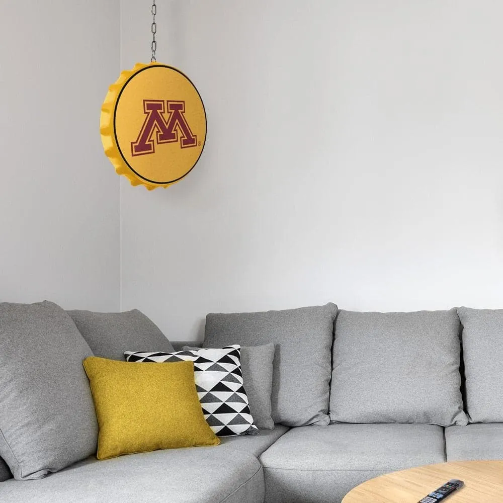 Minnesota Golden Gophers: Round Bottle Cap Dangler