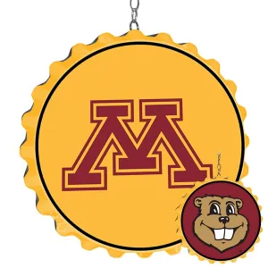 Minnesota Golden Gophers: Round Bottle Cap Dangler