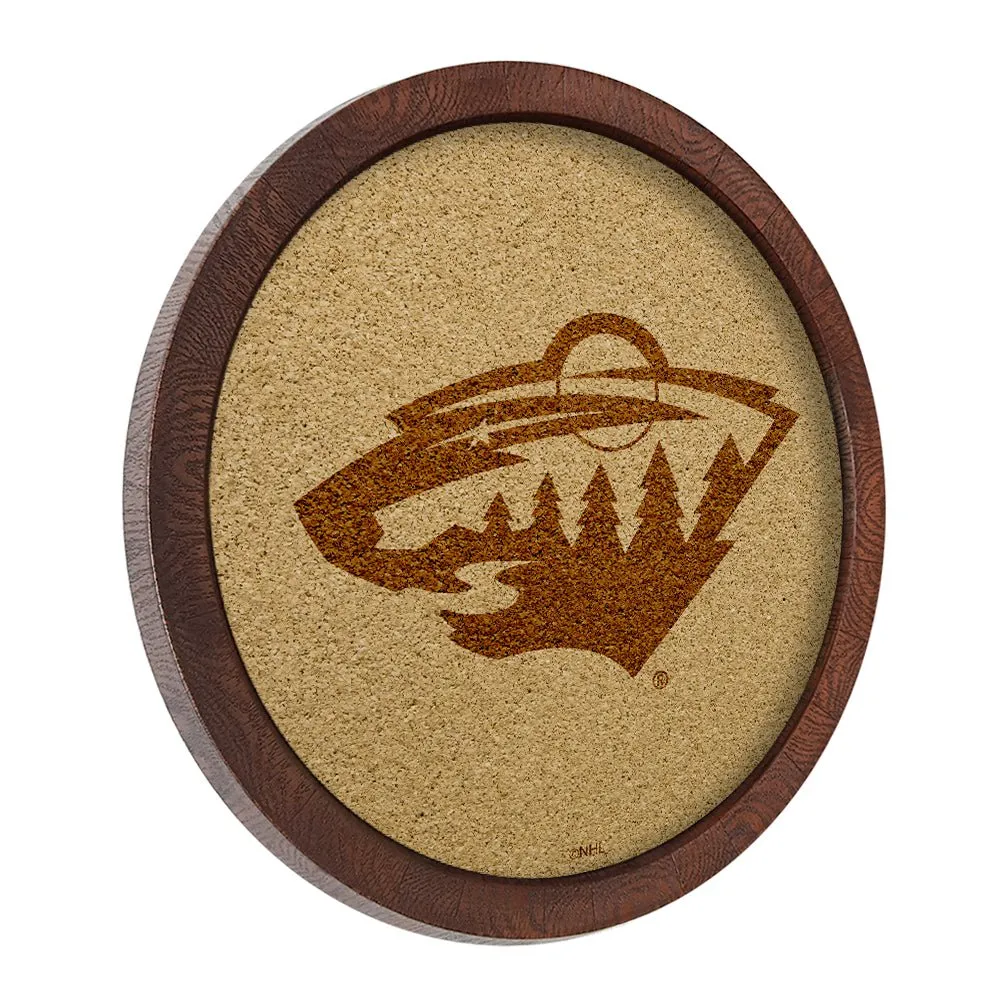 Minnesota Wild: Barrel Top Cork Note Board